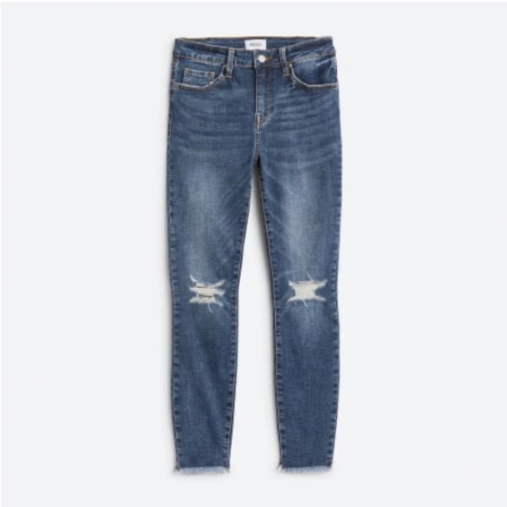 Distressed jeans